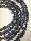 Iolite Drops, size 4X8 MM, 13.5 Inch Strand . Iolite Shape .Iolite gemstone