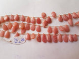 Pink Opal Pear Shape, Length 8 Inches , Pear shape Size 8X13 MM ,Natural Opal , pink briolettes