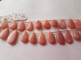 Pink Opal Pear Shape, Length 8 Inches , Pear shape Size 10X17 MM ,Natural Opal , pink briolettes