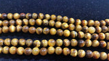 10 MM Tiger Eye  Round Beads , Natural Tiger Eye good Quality, Length is 16 inch