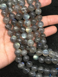 11MM Labradorite Round beads, Top Quality perfect round shape . Yellow and Blue Fire AAA Grade