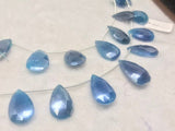 Blue Moonstone Coated faceted Pear Shape - Length 8 Inches , shape Size 14X19-15X25 MM , Moonstone coating , AAA Quality gemstone