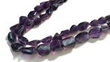 Amethyst Faceted Nugget Shape , Good Quality in 12X16MM, Length14"