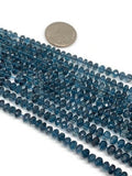 20 pieces  London Blue Topaz Faceted Roundel 6- 7MM size  London Blue topaz Rondelles  - Blue topaz Beads