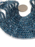 20 pieces  London Blue Topaz Faceted Roundel 6- 7MM size  London Blue topaz Rondelles  - Blue topaz Beads