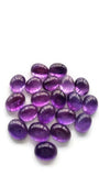 10x14mm Amethyst Oval Cabs , Pack of 5 Pcs- Amethyst Cabs