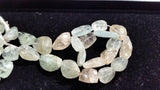 Multy Aquamarine Big Chunky Faceted Nugget 20x24 MM , Length Approx 16"