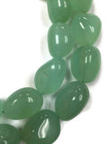 Chalcedony Smooth Nugget Light Green Color, 14 Inch Strand, 15x18 To 17x22MM , Wholesale Price