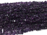 Amethyst Chips Shape, Length of Necklace 36 " - Good Quality Beads- Amethyst Beads