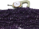 Amethyst Chips Shape, Length of Necklace 36 " - Good Quality Beads- Amethyst Beads