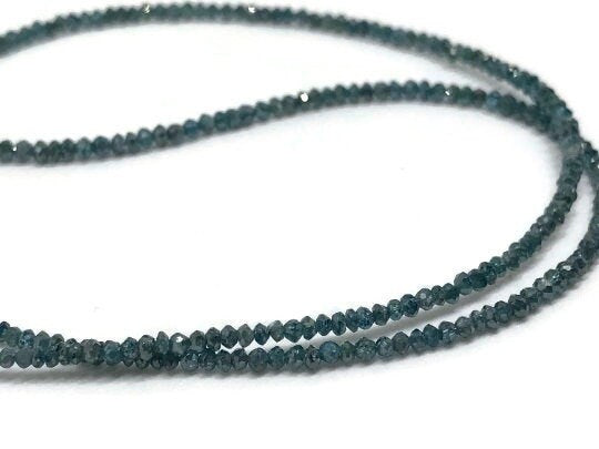 Blue Diamond Faceted Bracelet , Diamond Beads AAA Quality, Good Shining , Length 7