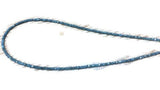 Blue Diamond Faceted Bracelet , Diamond Beads AAA Quality, Good Shining , Length 7" with gold clasp