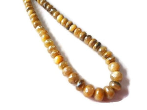 10MM Yellow Moonstone coating faceted roundel Shape - Length 15 Inches , Moonstone coating AAA Quality Faceted Beads