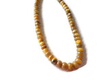 10MM Yellow Moonstone coating faceted roundel Shape - Length 15 Inches , Moonstone coating AAA Quality Faceted Beads