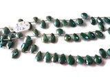 Green Moonstone Coated faceted Pear Shape - Length 8 Inches , shape Size 10X15 MM , Moonstone coating , AAA Quality gemstone