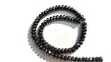 6MM Hematite Faceted Roundel, AAA Quality ,Natural hematite beads , length 16 Inch