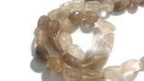 16X20MM  Golden Rhutilated Quartz faceted Tumble Shape - Length 16 Inches , Natural Rutilated . faceted Nugget shape