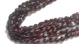 Garnet Buff Pear Shape Straight Drill , Length 14" Size of Garnet 7X9MM