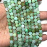 Chrysoprase 8MM Round Beads, AAA quality , natural gemstone beads. Length 15.5 Inch