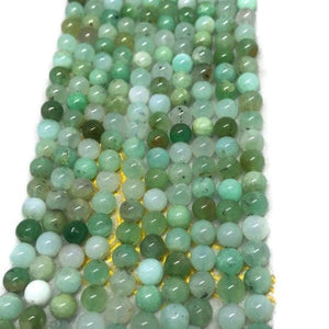 Chrysoprase 6MM Round Beads, AAA quality , natural gemstone beads. Length 15.5 Inch