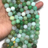 Chrysoprase 10MM Round Beads, AAA quality , natural gemstone beads. Length 15.5 Inch