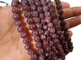 8MM Lepidolite Round beads ,Natural stone length 40cm .Good Quality beads