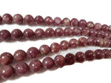 8MM Lepidolite Round beads ,Natural stone length 40cm .Good Quality beads