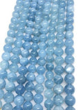 AAAA Quality 10mm Aquamarine Round Beads, Perfect Round Beads- Wholesale Price- Length 40 cm- Blue Aquamarine Beads