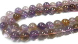 16MM Super Fine Quality , Ametrine Round Beads, 15.5 Inch Strand,AAA QUALITY . Natural Ametrine in mix color shade