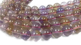 16MM Super Fine Quality , Ametrine Round Beads, 15.5 Inch Strand,AAA QUALITY . Natural Ametrine in mix color shade