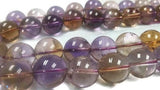 14MM Half Strand Super Fine Quality , Ametrine Round Beads, 7.5 Inch Strand