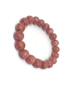 10mm Rhodochrosite Round Beads Top Quality , very good color & perfect Round . Bracelet of 7"