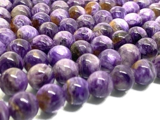 1/2 strand 12mm Charoite Smooth Round Beads - 20 cm Length - AAA Quality - Gemstone Beads - Wholesale Price - Charoite Beads Origin Russia