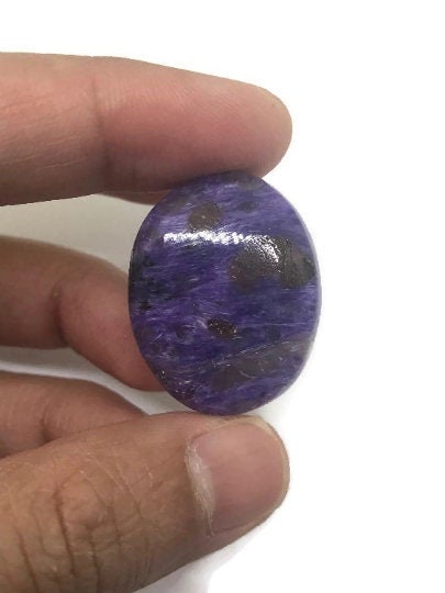 Charoite Cabochon Size 29X21 mm code #10 gram weight 7.2  Natural gemstone cabochon, Top Quality - Charoite Cabs