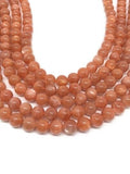 AAA Quality 8MM Sunstone Round Beads 15.5" Strand, Top Grade sunstone Round shape. natural sunstone