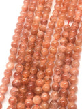 Sunstone Round Beads 6 mm AAAA Quality 40 cm Strand, Top Grade sunstone Round shape. natural sunstone beads