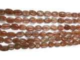 Sunstone Smooth Oval, 7x9mm to 8x10mm size, 15" Strand, Quality AA , natural gemstone beads