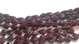 Garnet Pear 8X10M Carving Shape, Length 15" Natural Good Quality Garnet Beads , Indian garnet beads .