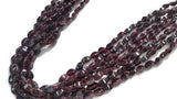 Garnet Smooth fancy shape , Natural Red Garnet , length 15" . Smooth shape garnet beads .