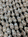 Pearl Baroque Shape AAA Quality - Length 40 cm- Size 15-17mm x 23-30 mm, Good Quality Natural Freshwater Pearl Baroque Beads -Code(RER-Kg)