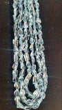 Blue Topaz Faceted Nugget shape, good quality nugget,  Approx 8x10 ,length 16". topaz faceted irregular shape.