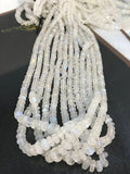 Rainbow (2 Strand Pack) Moonstone Smooth Roundel, graduated strand Beads size 5-8 MM AAA quality and length 18