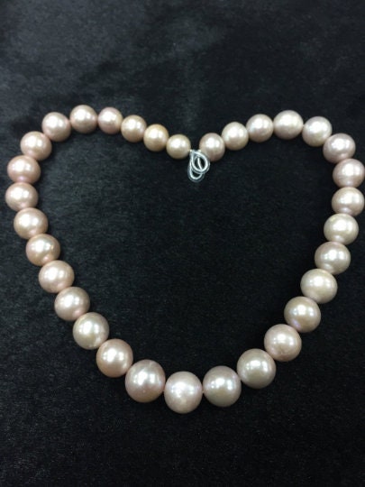 Freshwater Pearl Round beads ,11-15mm size -100% Natural Color - Pink Color AAAA Quality 40cm Length