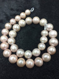 Freshwater Pearl Round beads ,11-15mm size -100% Natural Color - Pink Color AAAA Quality 40cm Length