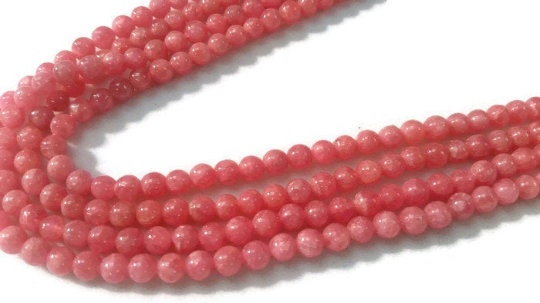 5-5.5MM Rhodochrosite  Round Beads, Top Quality beads, 5A Grade, Rare available , Limited strands.Length 16