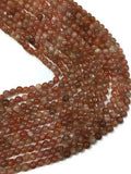 Sunstone Round Beads, 4 - 4.5mm size, 14" Strand, AA Quality