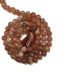 Sunstone Round Beads, 4 - 4.5mm size, 14" Strand, AA Quality