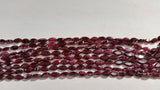 Garnet faceted Markis 5x9MM , Length of strand 15" Natural Indian Garnet beads , red garnet faceted shape , gemstone faceted beads