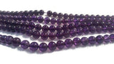 8MM Amethyst Round Beads , Length 40cm, Natural Amethyst Round .Good Quality