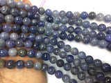 Tanzanite Round Beads 8 mm Size - Length 40 cm Good Quality Beads - Tanzanite Beads